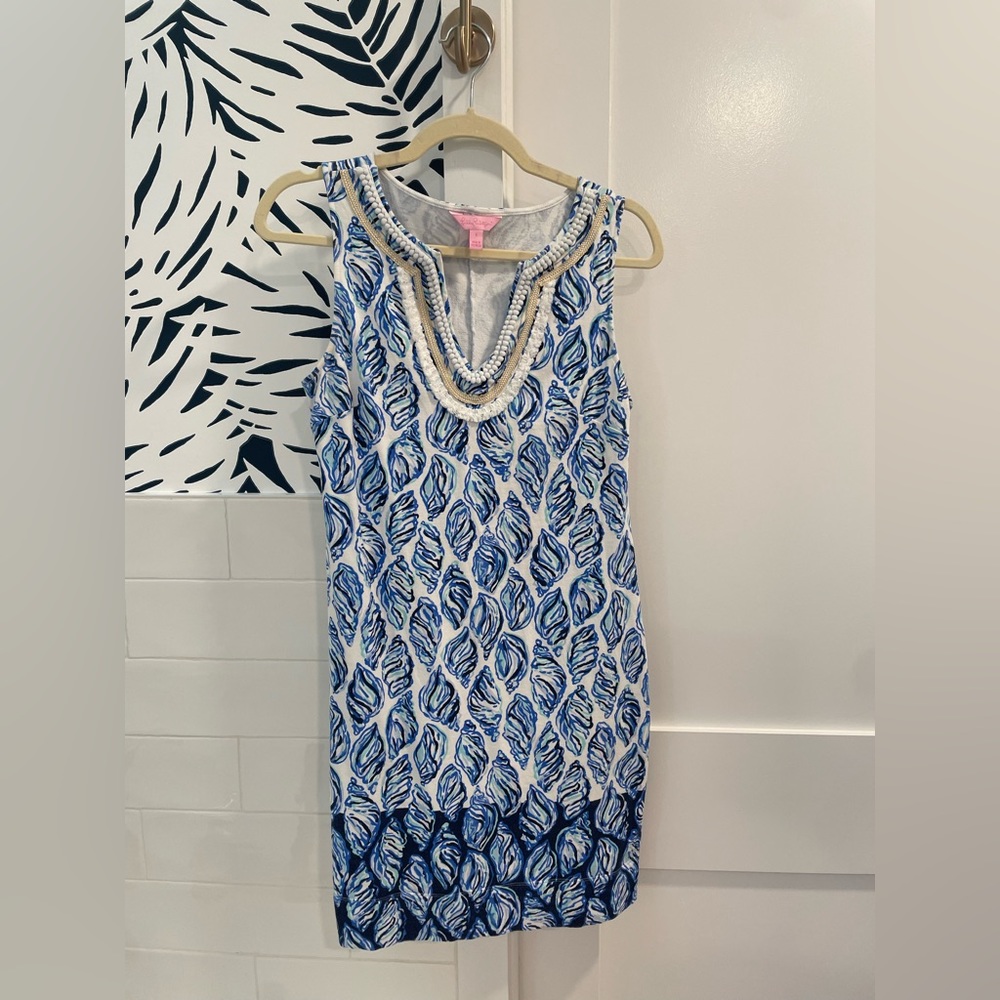 Lilly Pulitzer Harper Dress Size Small Resort White Drop in Engineered Harper